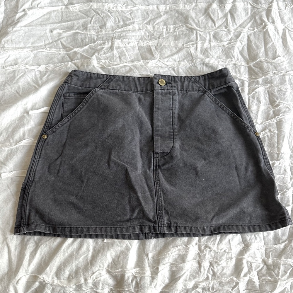 Aritzia TNA Mini Cargo Skirt Gray Size 4